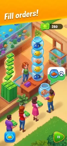 Fishdom aquarium decoration screen